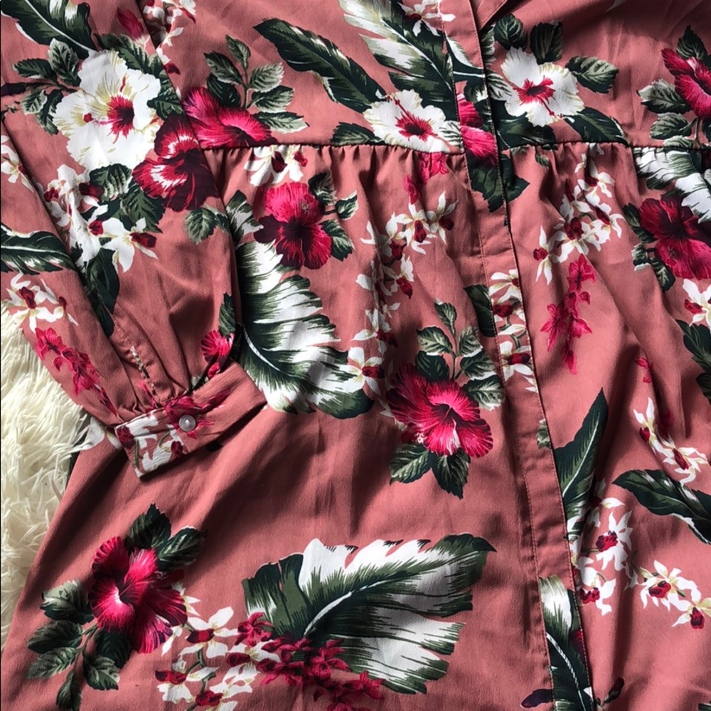 💕✨OVERSIZED PINK FLORAL 🌸 DRESS✨💕